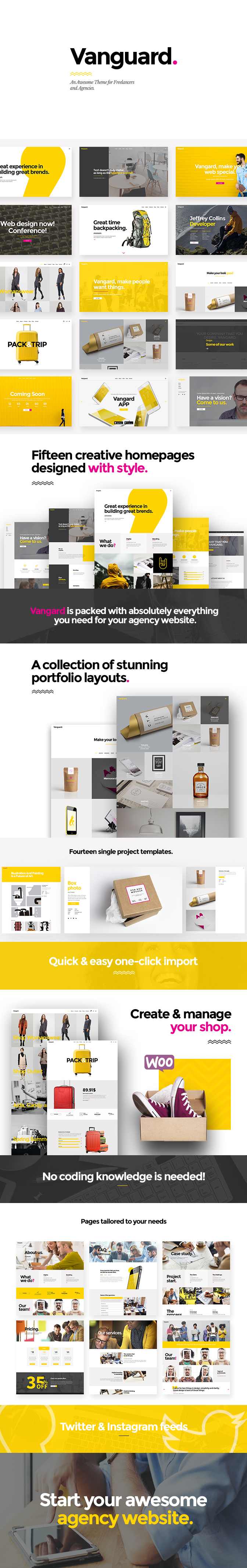 Vangard - A Theme for Freelancers and Agencies - 1